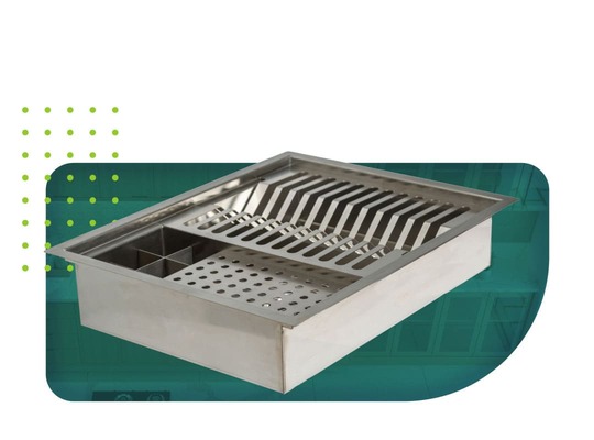 GNX Granito Inox - Calhas Úmidas e Acessórios